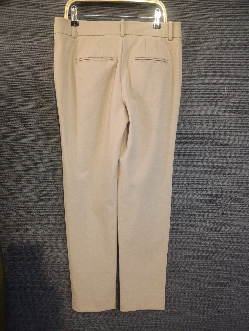 White House Black Market Slim Ankle Pants Beige Tan Khaki 2R